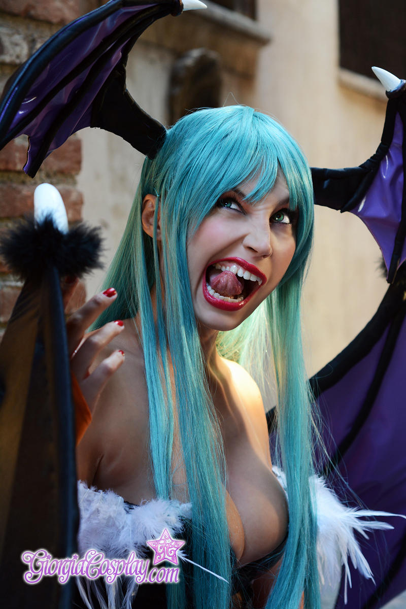 Morrigan Aesland backstage 2 by Giorgiacosplay