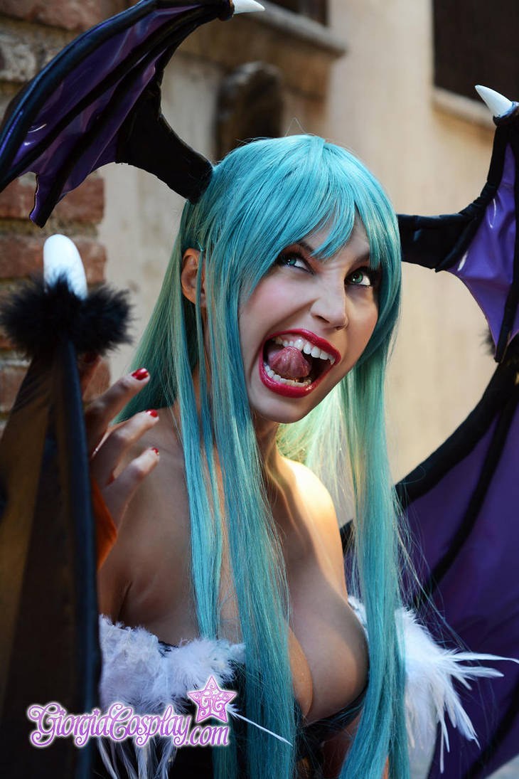 Morrigan Aesland backstage 2 by Giorgiacosplay
