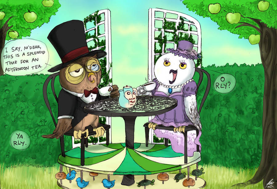 Owltober 11th: OWLfternoon Tea by Chocoreaper