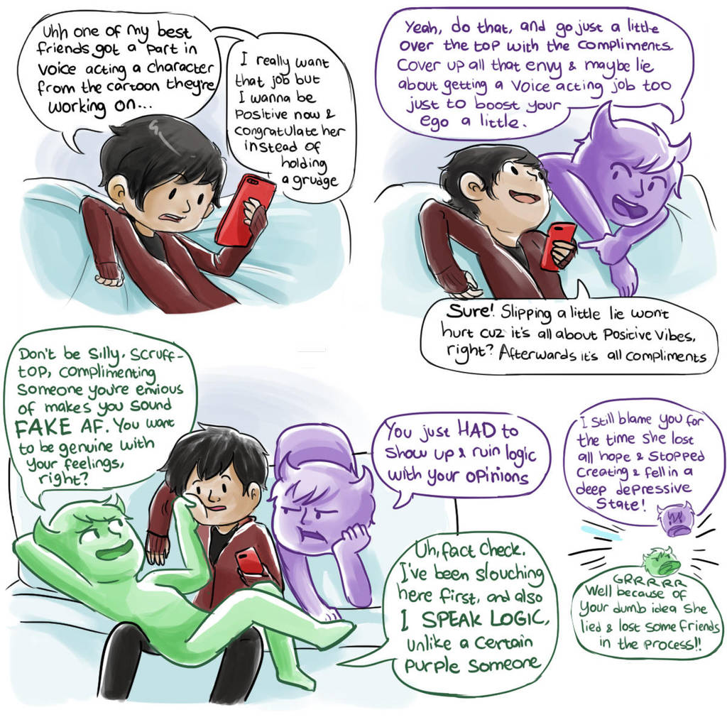 Contradicting Thoughts: complimenting by Chocoreaper