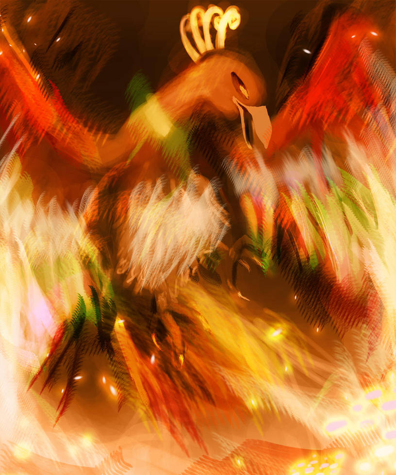 Ho-oh-speedpaint by topcat-sama