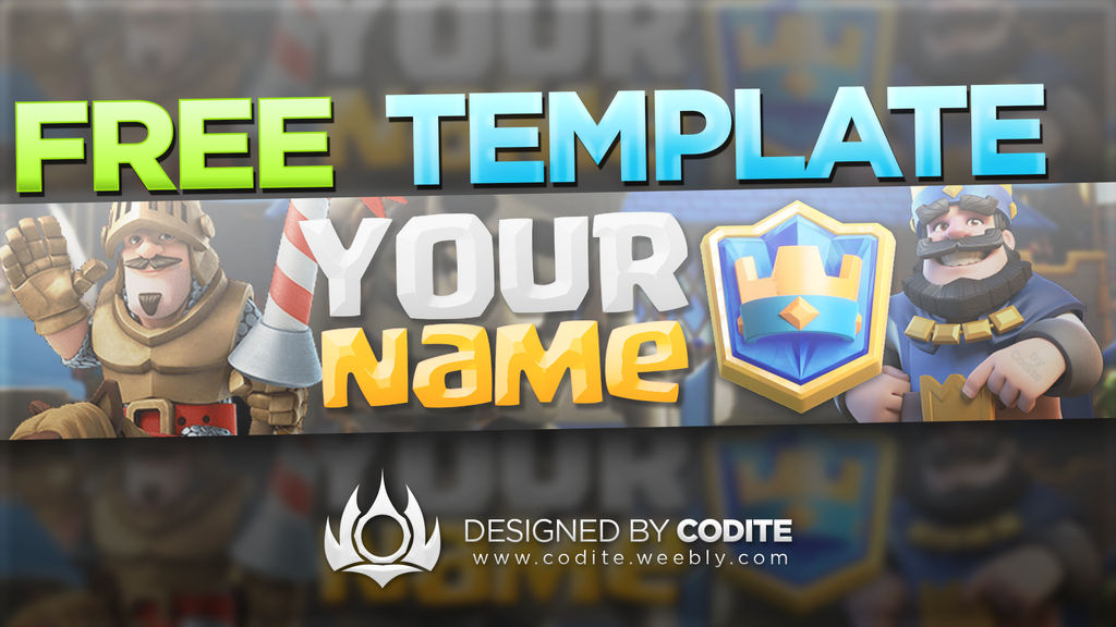 CLASH ROYALE FREE BANNER TEMPLATE PSD DOWNLOAD by codite on DeviantArt
