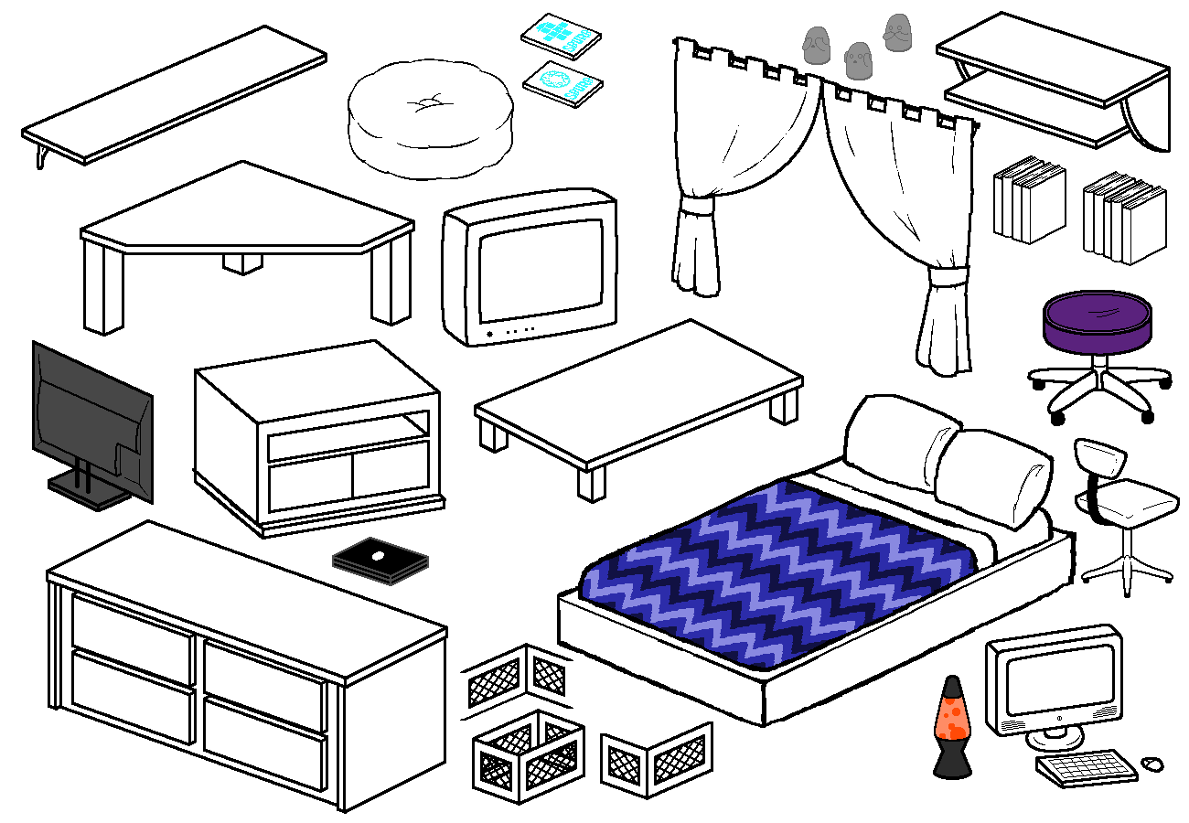 Furniture Compliation 4 by Blizzriel