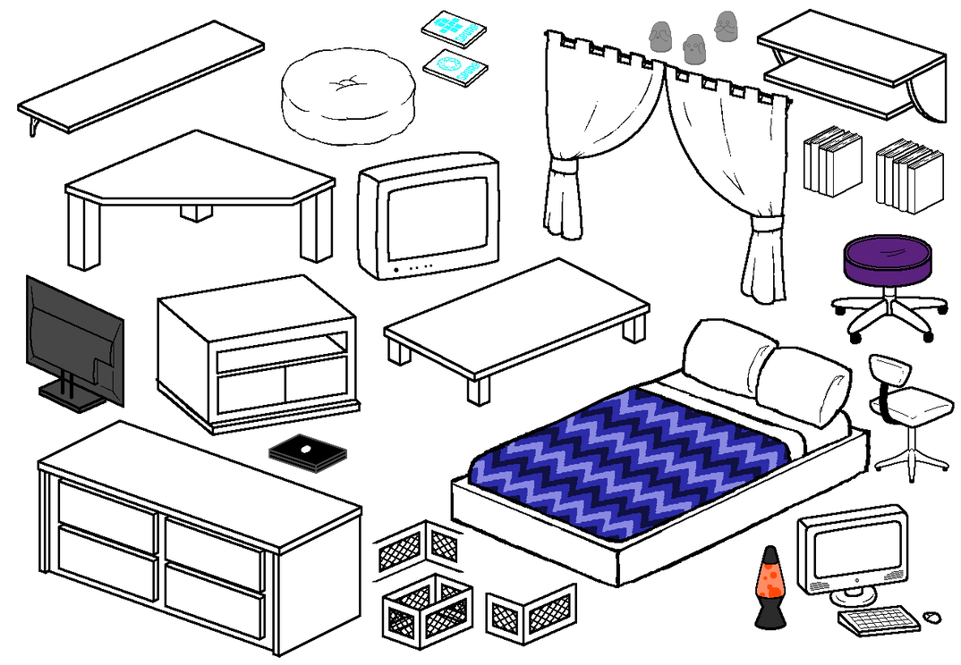 Furniture Compliation 4 by Blizzriel