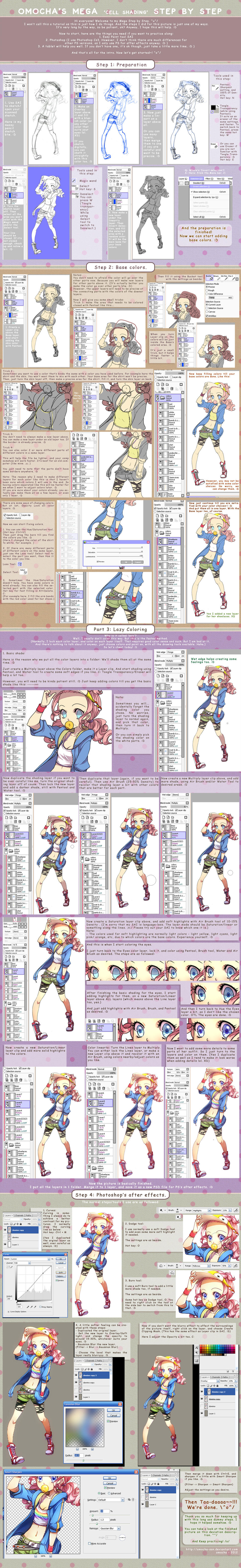 Omocha's Mega Cell Shading Step by Step by ZenithOmocha