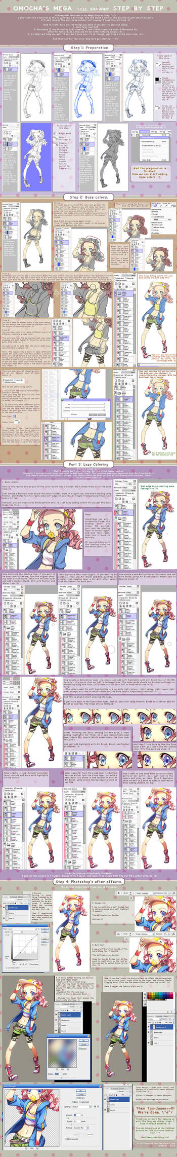 Omocha's Mega Cell Shading Step by Step by ZenithOmocha
