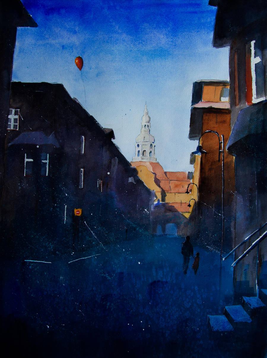 Shadows on the St Annes Street by sanderus