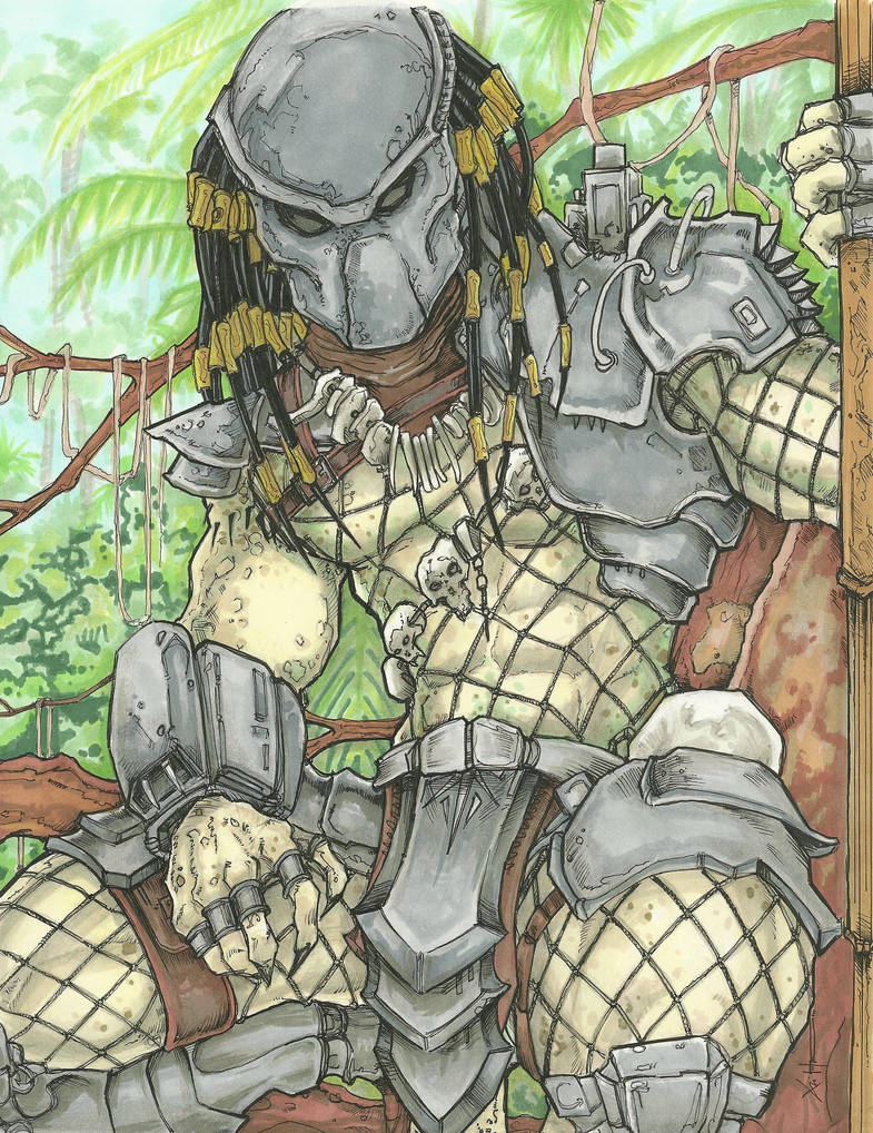 Predator Yautja Big Red By Chris Oz Fulton by ChrisOzFulton on DeviantArt