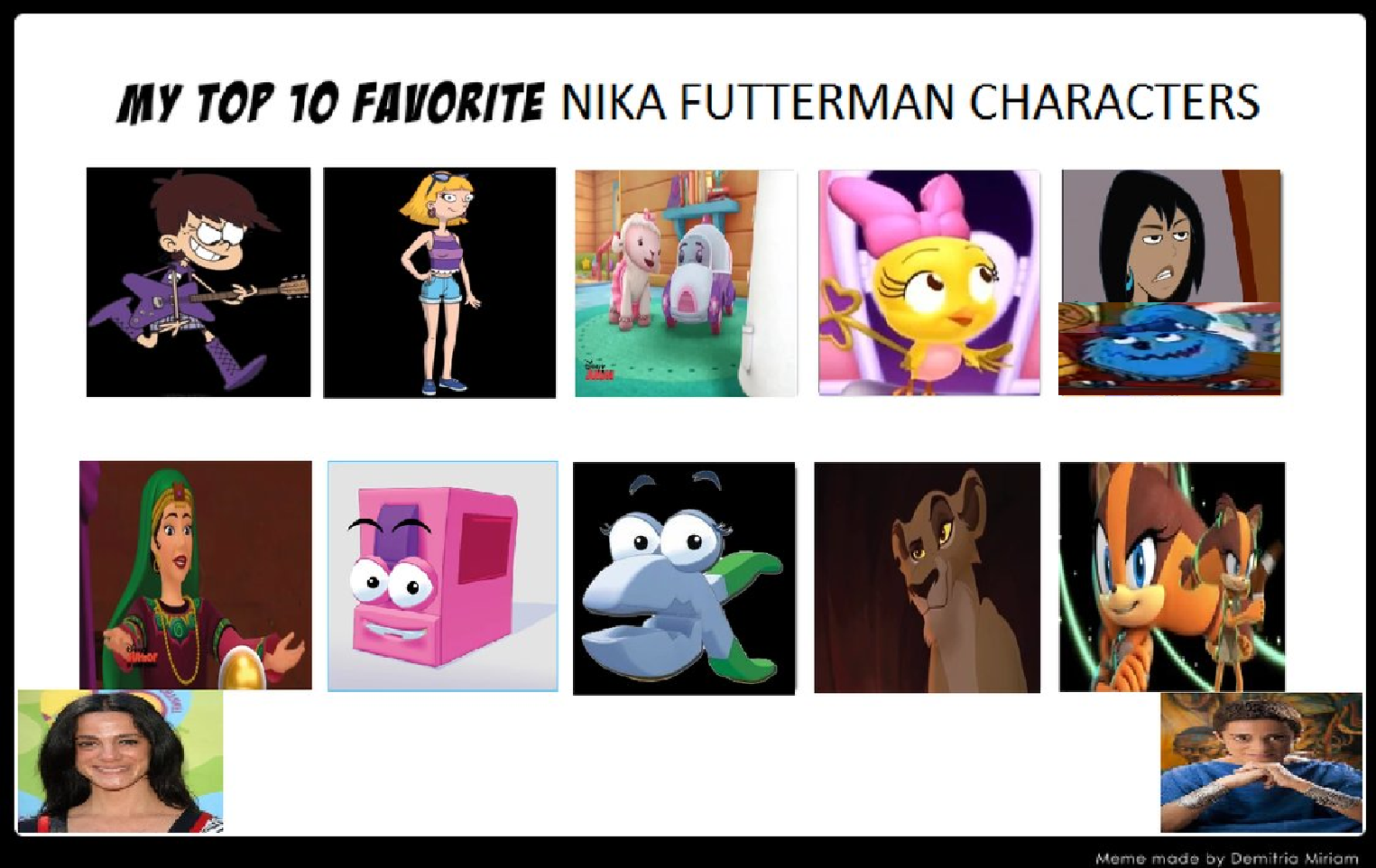My Top 10 Nika Futterman Characters by Mileymouse101 on DeviantArt