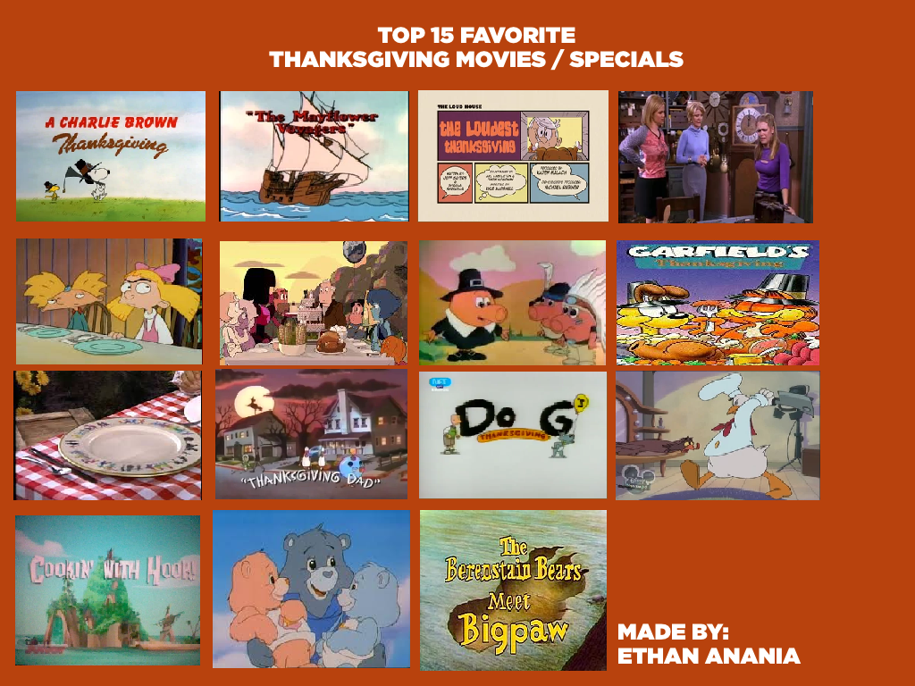 My Top 15 Favorite Thanksgiving Specials by Mileymouse101 on DeviantArt