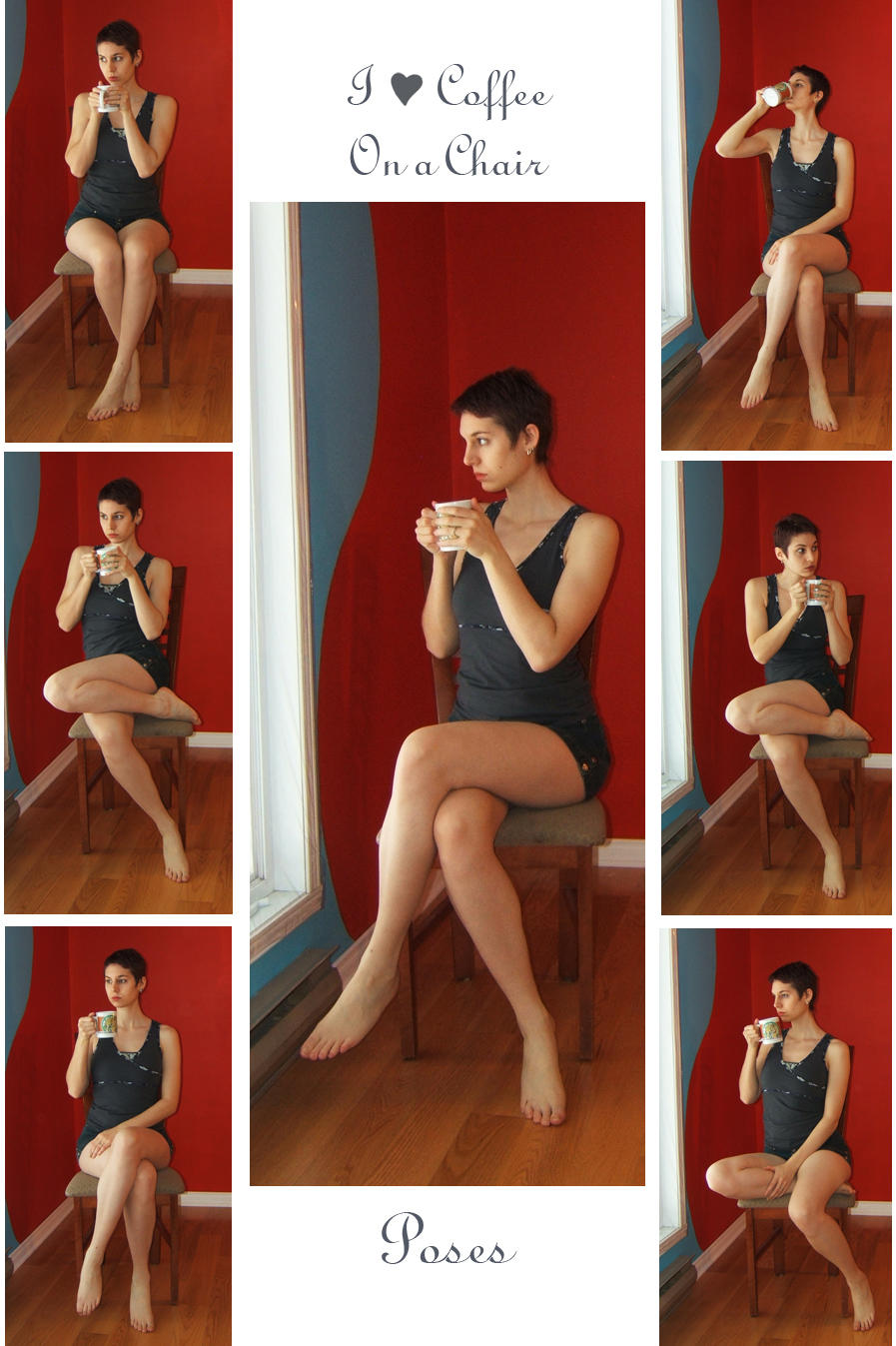 STOCK - I Love Coffee On a Chair by LaLunatique