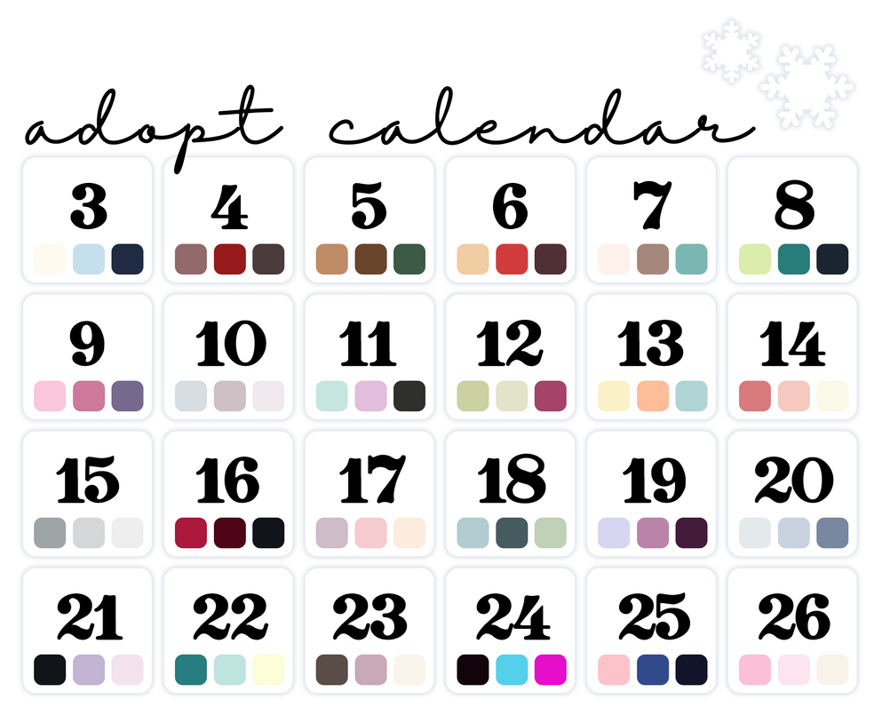 [OPEN] Advent Calendar by Elissyachan on DeviantArt