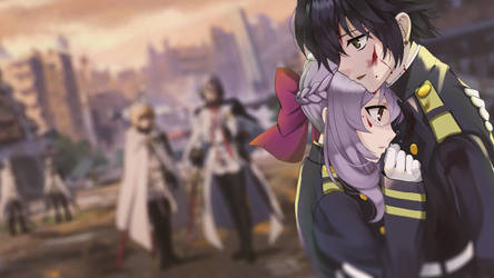 Owari No Seraph Wallpaper Shinoa And Yuu By Kpponline On Deviantart