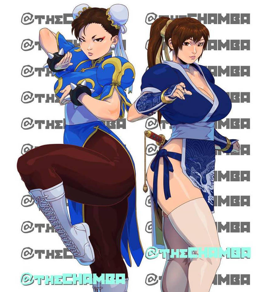 BAM10 - Chun-li and Kasumi by theCHAMBA