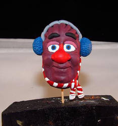 Christmas California Raisin Custom Rudy Figure by ParanoidObseshun on DeviantArt