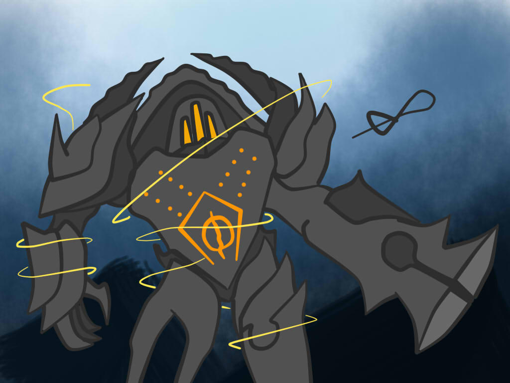 Blightsteel Colossus Chibi by blackshock