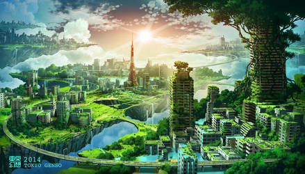 Floating Tokyo by tokyogenso