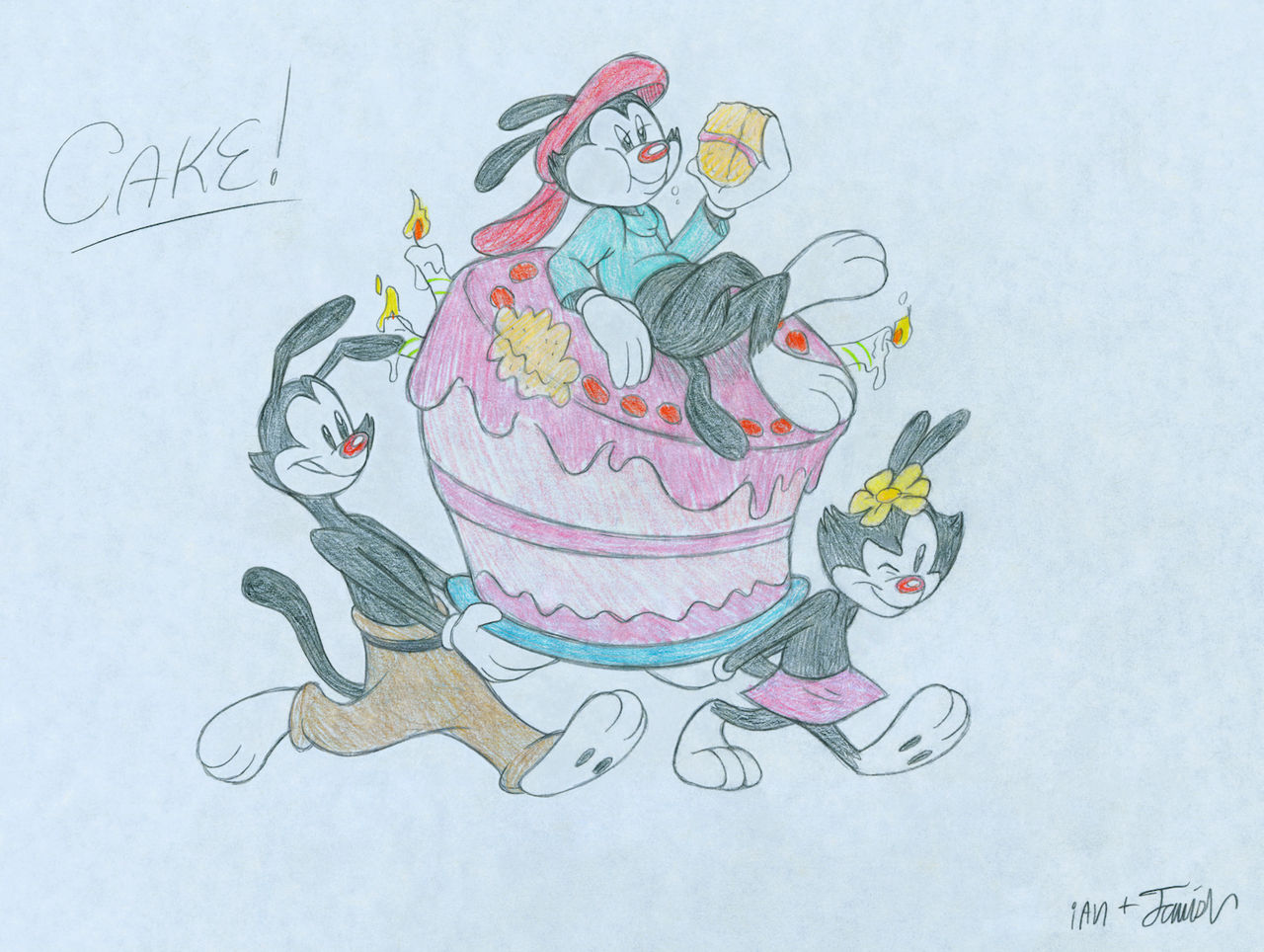 Warners + birthday cake by tymime