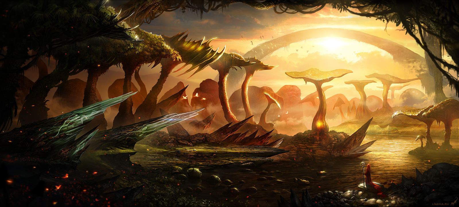 Mushroom swamp by linasidorova