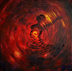 Pregnancy painting - femeie insarcinata pictura by CORinAZONe