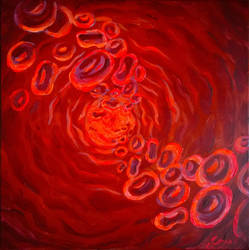 The blood with red cells erythrocytes by CORinAZONe