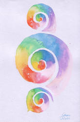 Rainbow spyrals by CORinAZONe