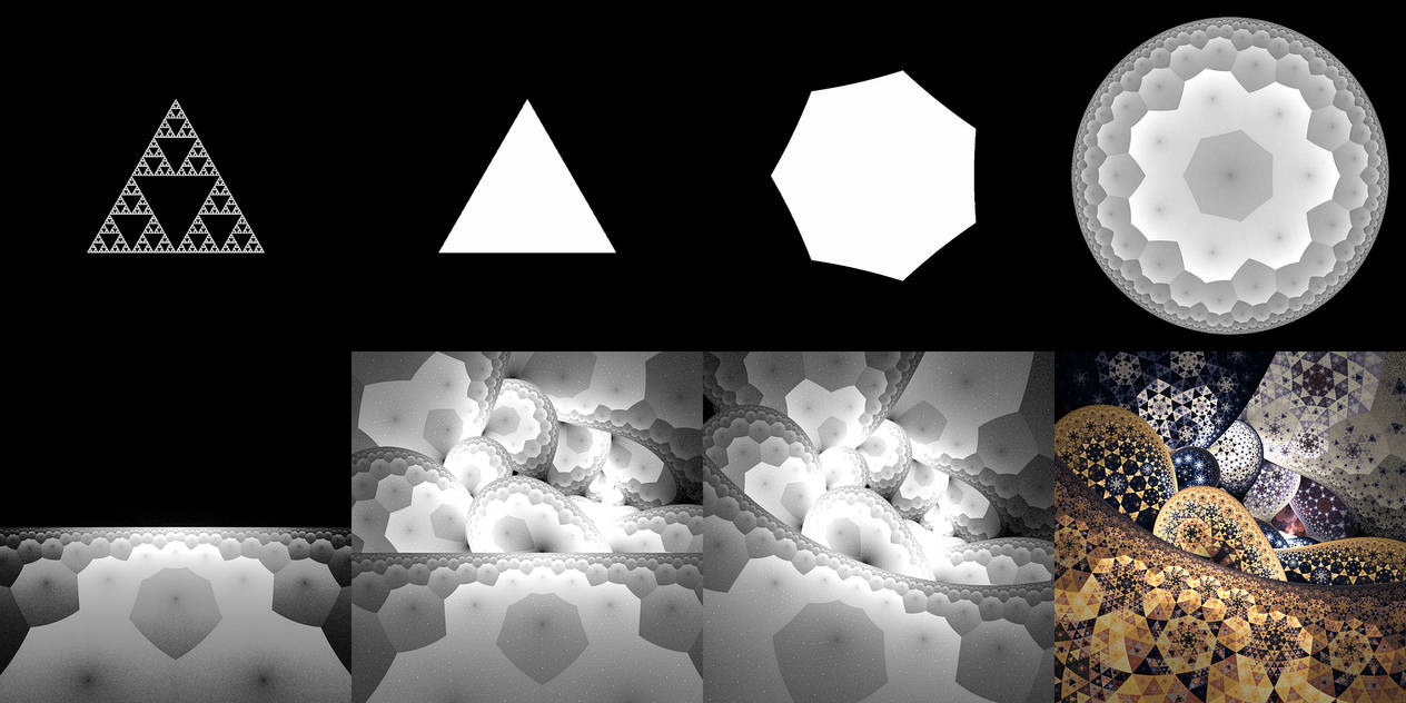 Starry Sierpinskies by teundenouden on DeviantArt