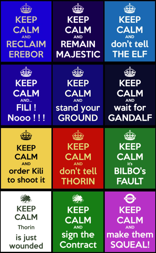 TGD #8: Keep calm in Middle-Earth by PeckishOwl