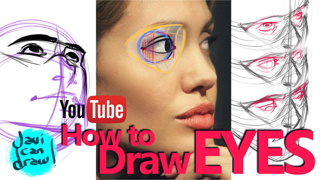 HOW TO DRAW EYES - A YouTube Tutorial by javicandraw