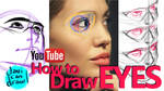 HOW TO DRAW EYES - A YouTube Tutorial by javicandraw