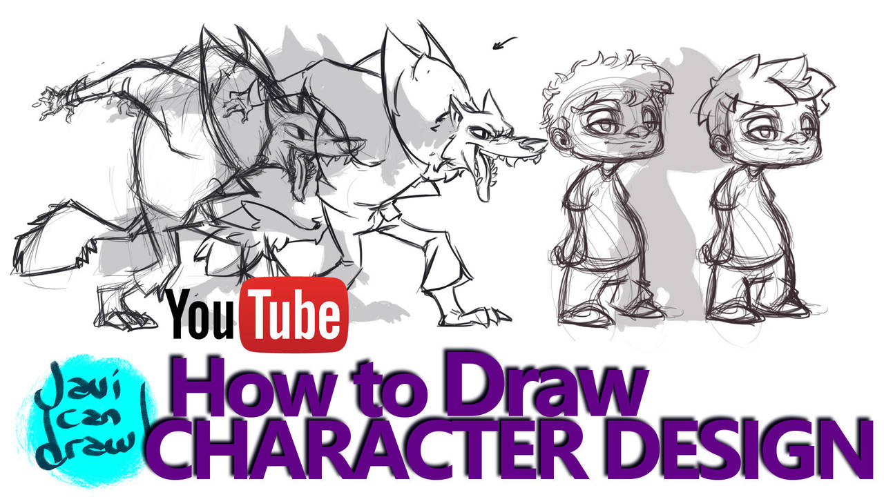 HOW TO DESIGN CHARACTERS - A Youtube Tutorial by javicandraw