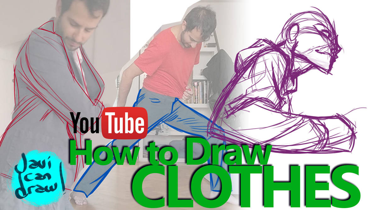 HOW TO DRAW MENS CLOTHES - A YouTube Tutorial by javicandraw