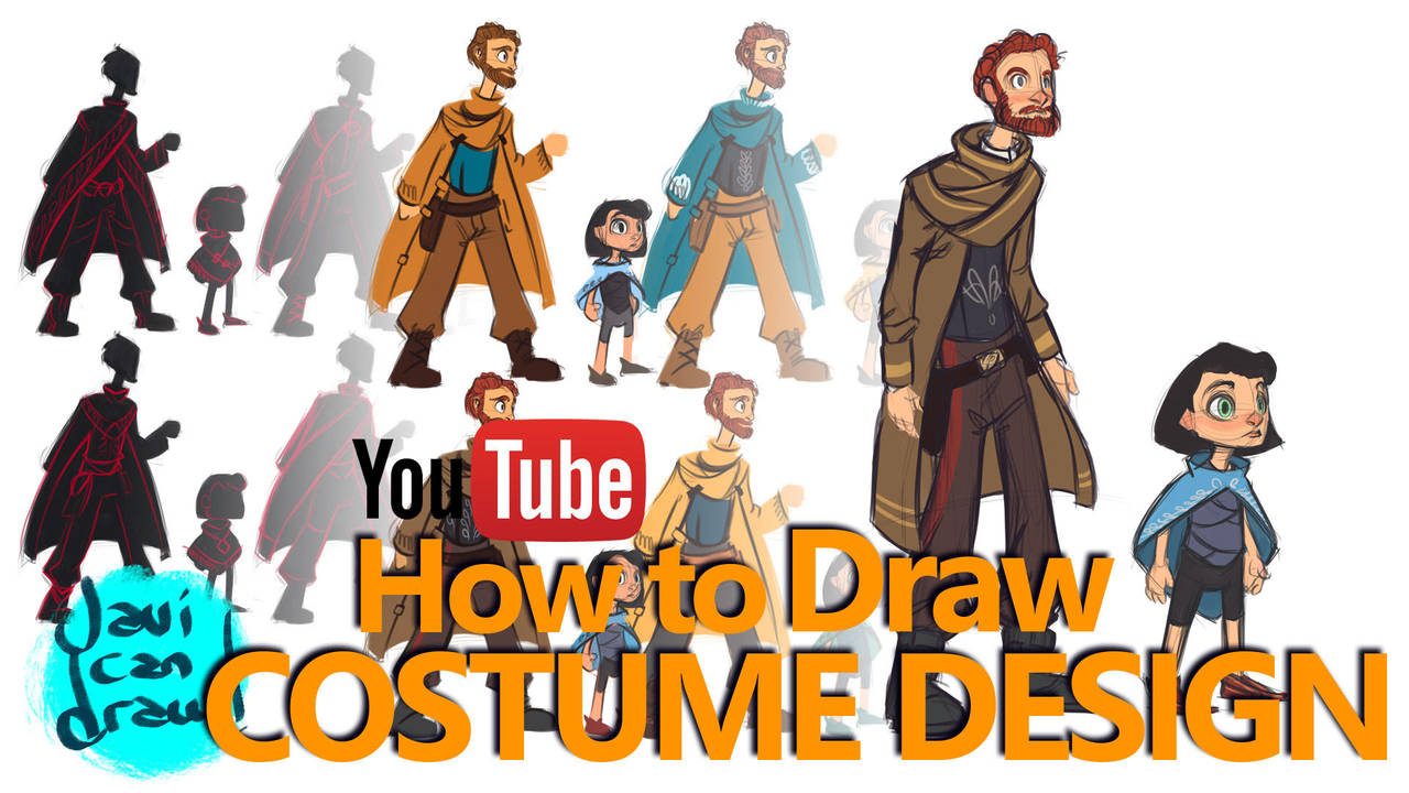 COSTUME DESIGN BASICS - A YouTube Tutorial by javicandraw