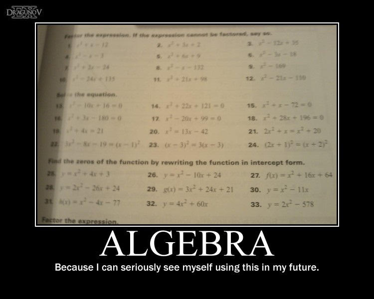 Algebra -demotivation- by Dragunov-EX