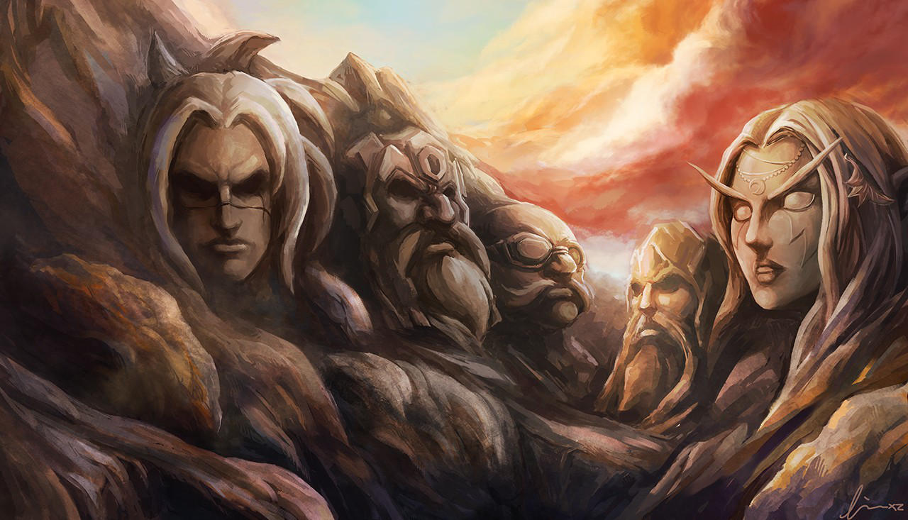 Rushmore Azeroth Memorial by linxz2010