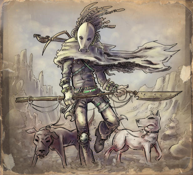 Hunter of the Red Wastes by oraclestudios