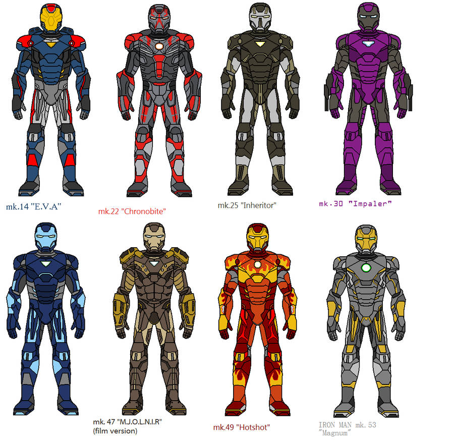IRON MAN Concept suits by dreddex on DeviantArt