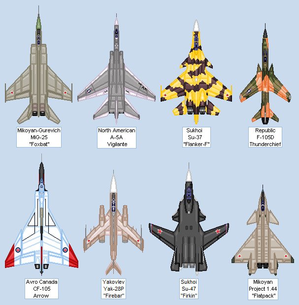 Aircraft Sheet: Favorites by Kryptid