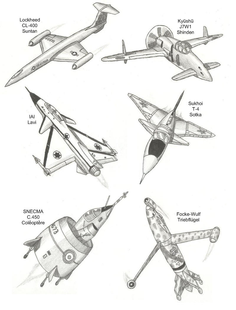 Cancelled Aircraft Programs by Kryptid