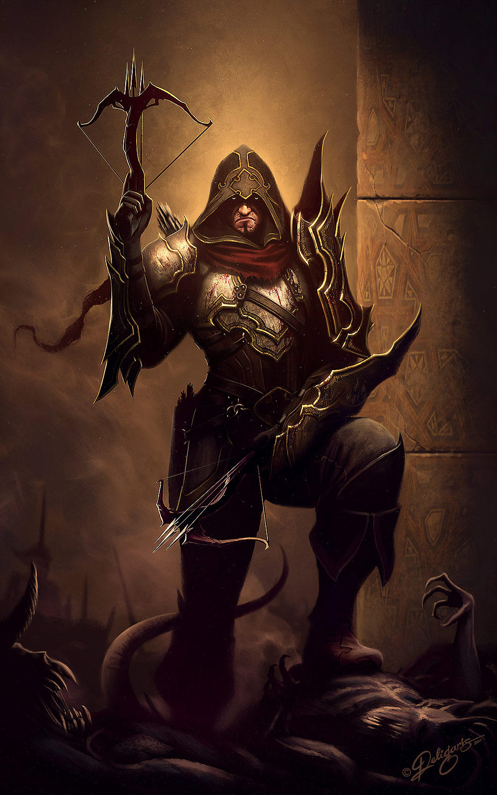 Demon Hunter - Diablo fan art by Deligaris