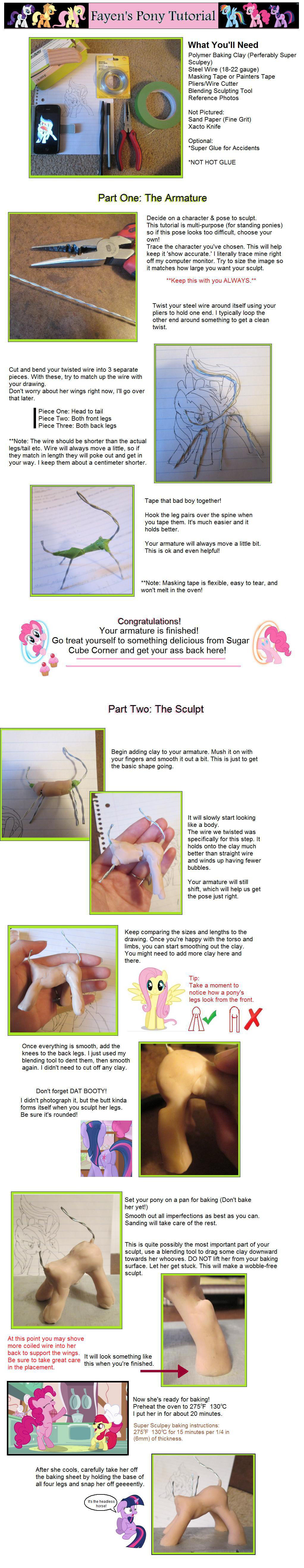 My Little Pony Sculpture Tutorial Part 1 by Reyndrys