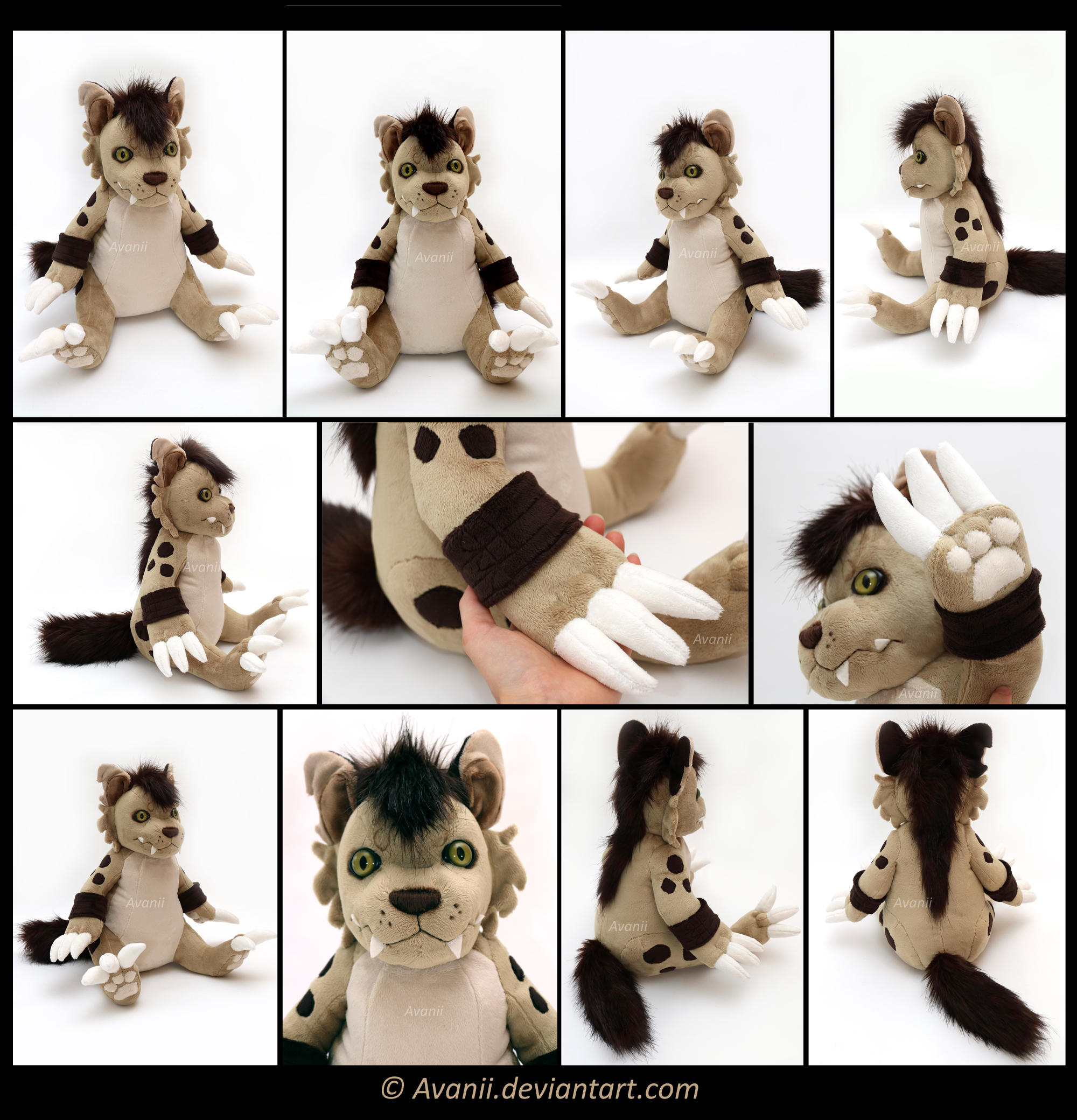 Plushie Commission: Hyenamon by Avanii