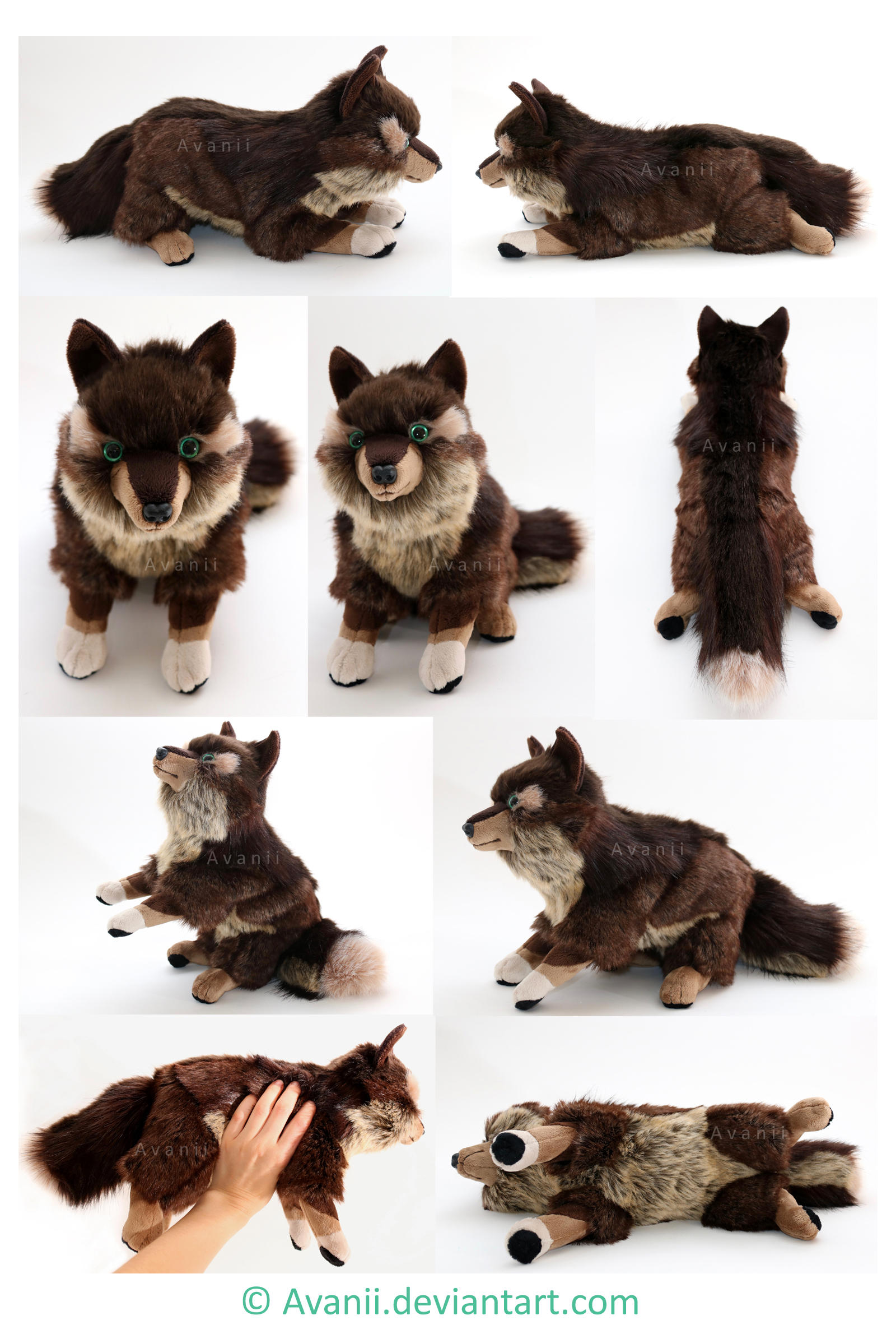 Plushie Commission: Adamar the Wolf by Avanii