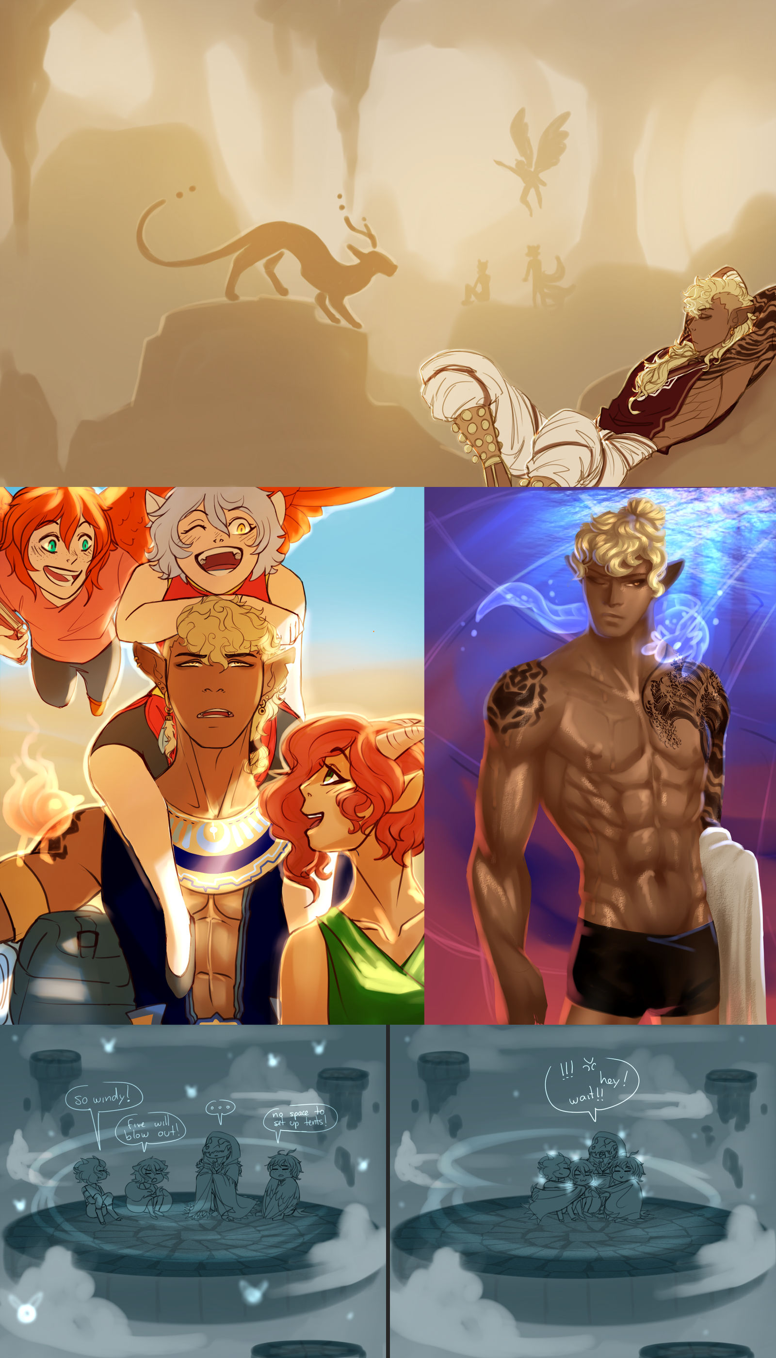 Elemental Spirit Class camping trip! by glitteronin