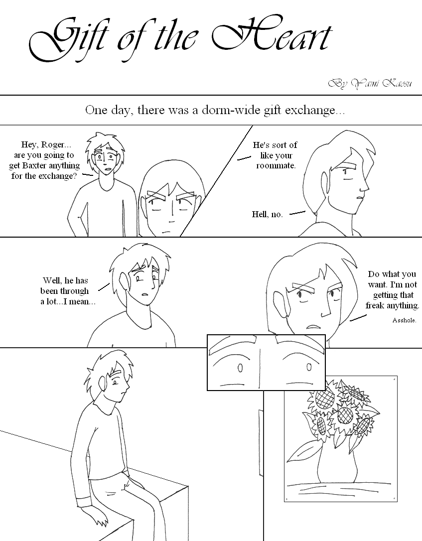 Go Fish Comic Lineart - Page 1 by YamiKaosu