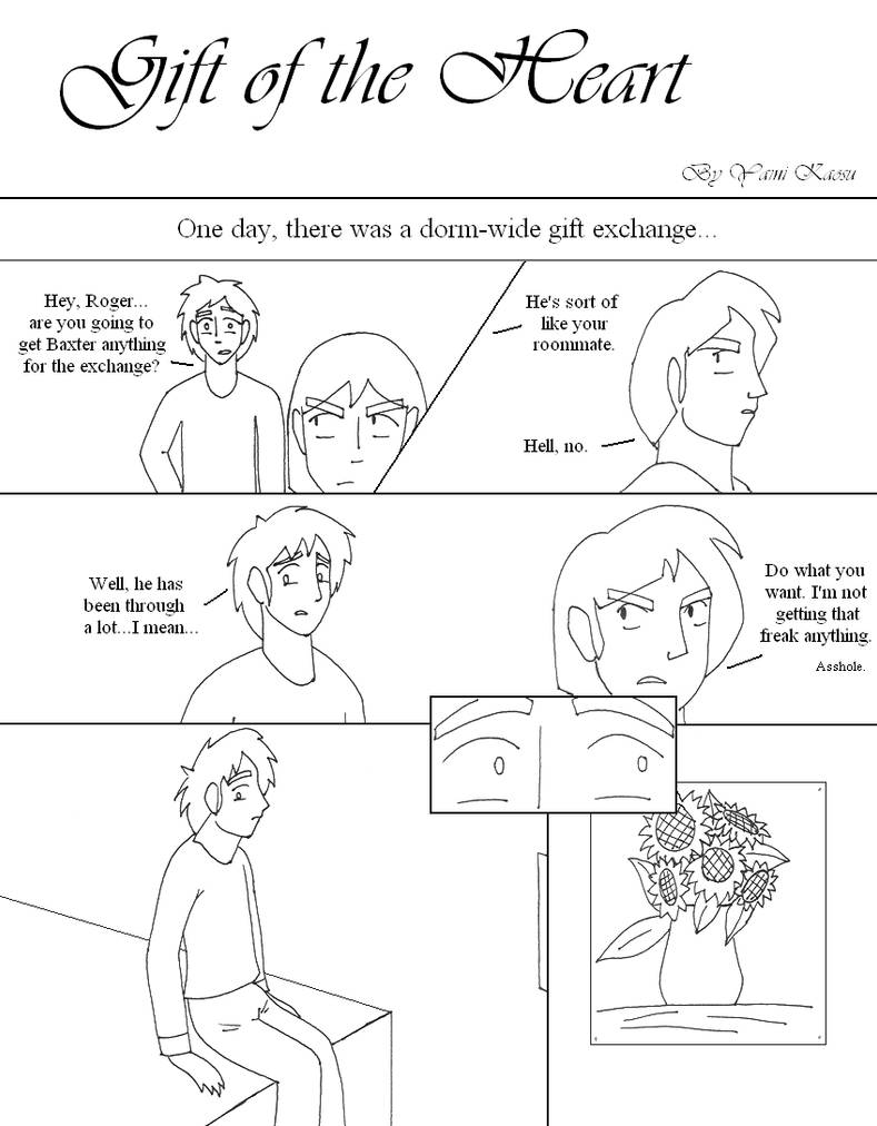 Go Fish Comic Lineart - Page 1 by YamiKaosu