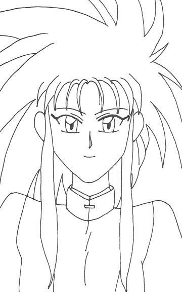 Ryoko lineart by YamiKaosu