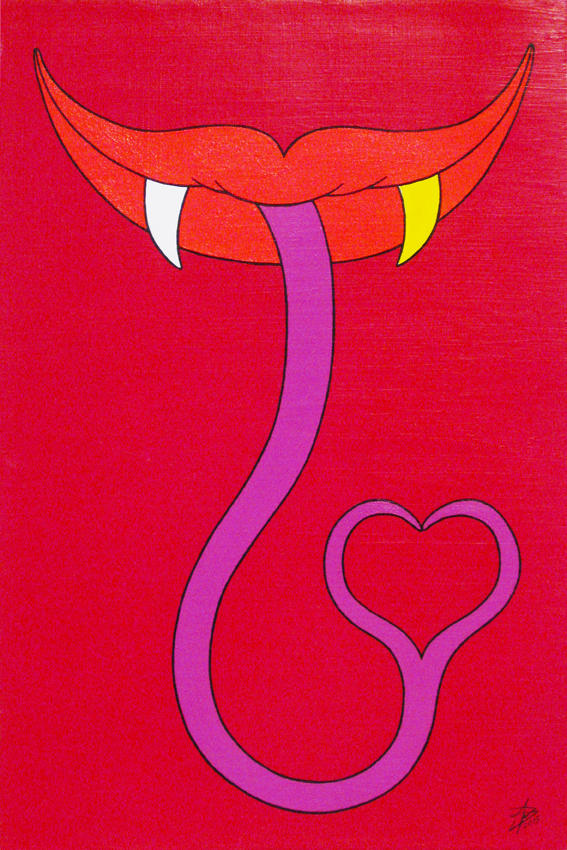 Lips- acrylic on panel canvas, 20x30cm, 2015 by alexander982