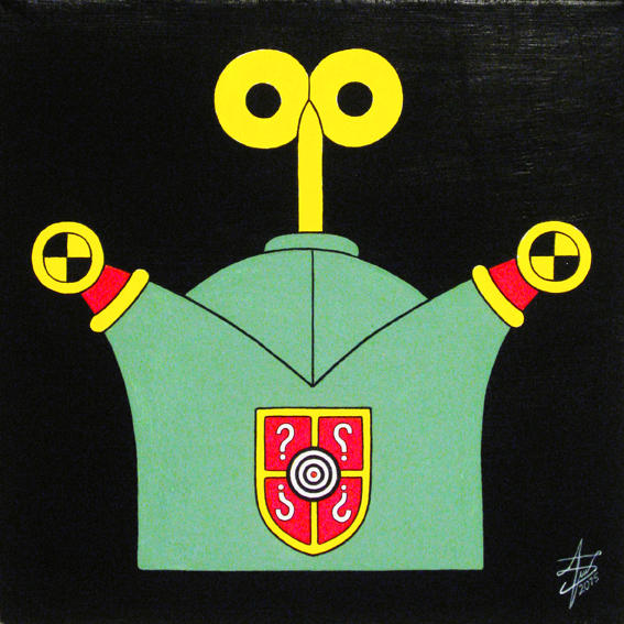 Hat- acrylic on panel canvas, 20x30cm, 2015 by alexander982