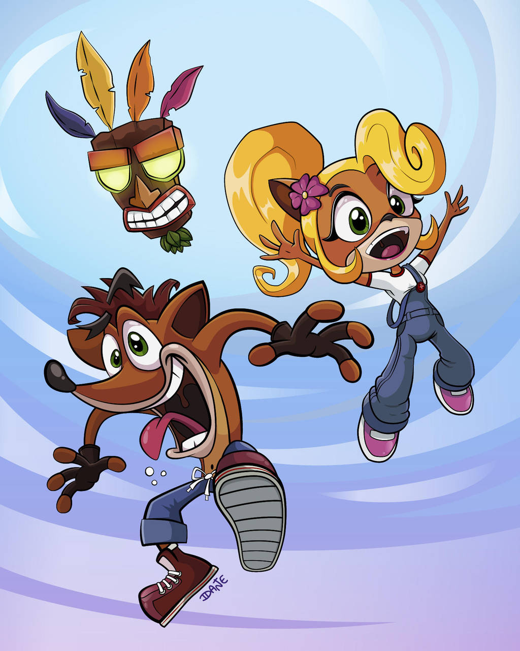 Crash Bandicoot - fanart by SorprenDante